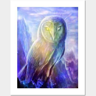 Crystalline Owl Posters and Art